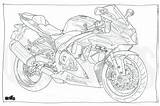 Suzuki Gsxr1000 Draw sketch template