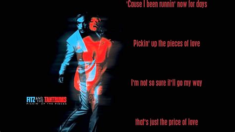 Pickin Up The Pieces Lyrics Fitz And The Tantrums