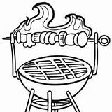 Coloring Grill Pages Time Surfnetkids Food Getdrawings sketch template