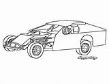 Coloring Car Pages Dirt Indy Race Popular Track sketch template