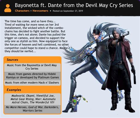 Bayonetta Ft Dante From The Devil May Cry Series