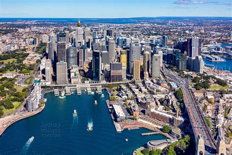 aerial stock image walsh bay sydney harbour