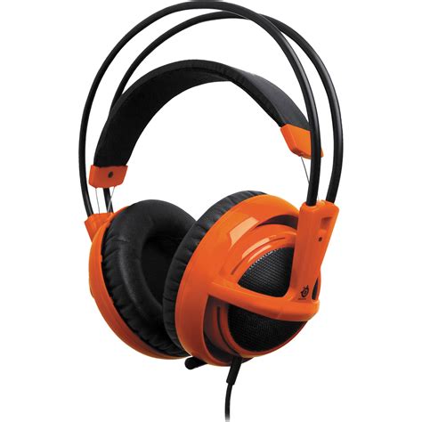 steelseries siberia  full size gaming headset orange