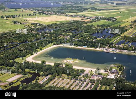 netherlands maarssen recreation area called maarsseveense plassen aerial stock photo alamy