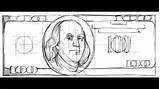 Dollar Drawing 100 Bill Sketch Draw Paintingvalley Money Drawings Drawn sketch template