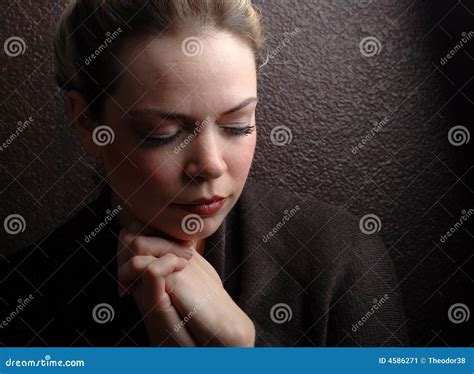 woman praying stock image image