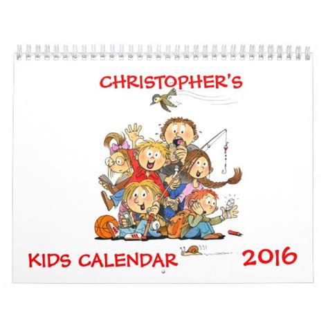kids calendar  funny calendar  kids zazzle
