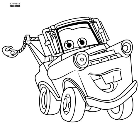 tow mater coloring page  getcoloringscom  printable colorings