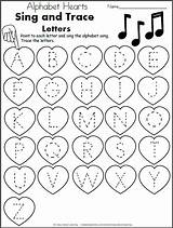 Alphabet Hearts Worksheets Worksheet Madebyteachers sketch template
