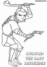 Avatar Airbender Last Coloring Pages Colorings sketch template