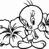 Coloring Tweety Bird Pages Baby Print Girls Printable Sylvester Kids Looney Tunes Cute Colouring Color Sheets Flower Easter Getdrawings Clipartmag sketch template