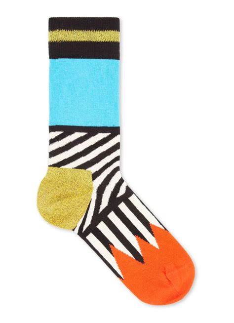 happy socks mix  match sokken met print zwart de bijenkorf happy socks mix  match
