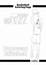 Coloring Donovan Mitchell Tatum Celtics Players Jayson Lakers Zion Bucks Williamson Milwaukee Clippers Pelicans Maverick Morant sketch template