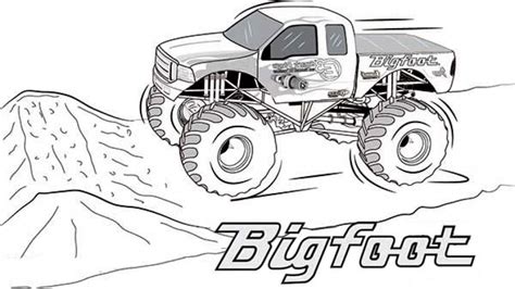 gambar articles grave digger monster truck coloring pages printable