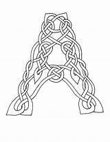 Knots Buchstaben Illuminated Mittelalter Initials Danette Nana Malvorlage Malvorlagen sketch template