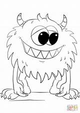 Monster Coloring Pages Printable Everfreecoloring sketch template