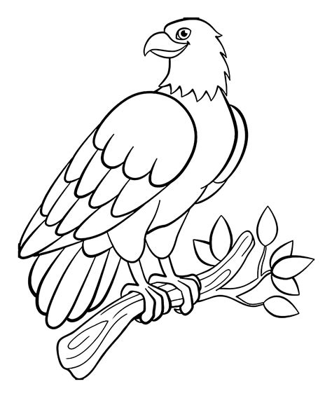 eagle birds kids coloring pages