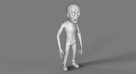 zombies kit free vr ar low poly 3d model rigged cgtrader