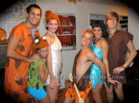 simple flintstones group costume costumes group and halloween costumes
