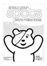 Pudsey Colouring Printable Scholastic sketch template