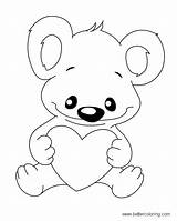 Bear Coloring Pages Koala Build Baby Printable Cartoon Drawing Kids Color Getdrawings sketch template