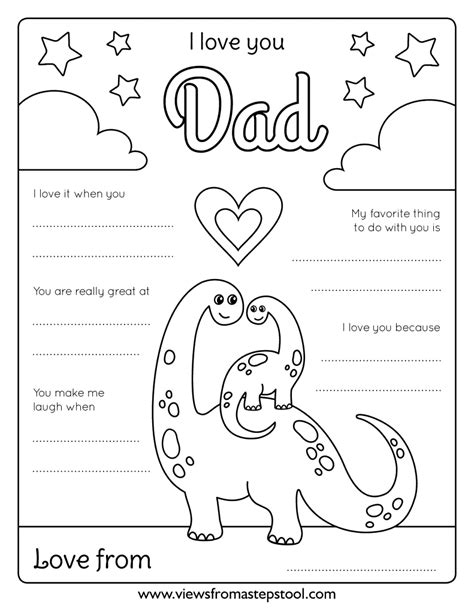 love  daddy coloring pages fathers day coloring page