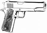 M1911 Caliber Clipartmag sketch template