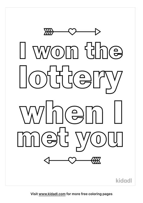 won  lottery   met  coloring page coloring page
