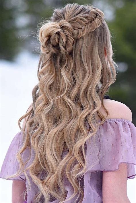 wedding hairstyles      curls  braid mermaid