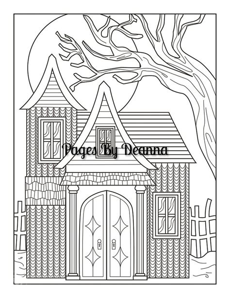 haunted house coloring page house colouring pages coloring pages