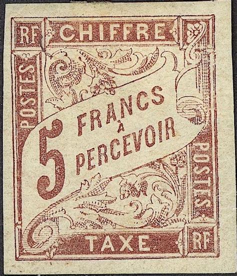 catalogue france postage due stamps