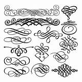 Flourishes Decorative Collection Craftsmanspace Found Basis Drawn Illustrations sketch template