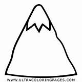 Montagna Colorare Disegni Nevado Montaña Ultracoloringpages sketch template