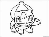 Bulbasaur Pokemon Pages Coloring Color Cartoons Online sketch template