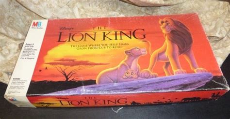 vintage board game  lion king  walt disney milton