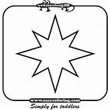 Star Shapes Coloring Shape Pages Easy Simple Print Toddlers Cliparts Stars Color Printable Clip Paper Getcolorings Library Getdrawings Choose Board sketch template