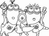 Coloring Minion Pages Kids Minions Jerry Choose Board Despicable sketch template