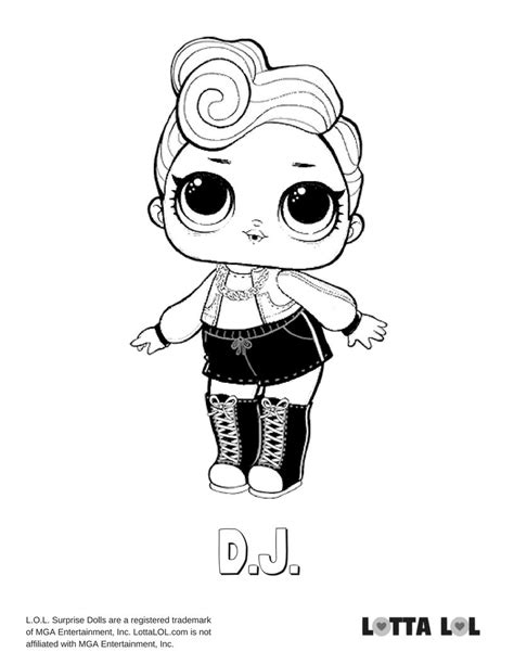 dj coloring page lotta lol unicorn coloring pages cool coloring