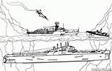 Missile Marin Bateau Guerre Warship Submarino Carrier Coloriages Kolorowanka Unterwasser Battleship Statki Missiles Navi Lotniskowiec Subacqueo Misiles Portador Portaerei Barcos sketch template