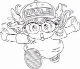 Arale Spirit sketch template