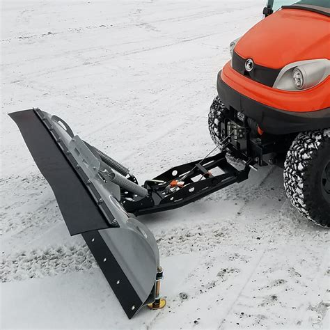 pro  straight snow plow kit   lb utv series winch