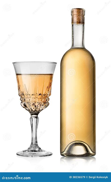 droge witte wijn stock afbeelding image  enkelvoudig