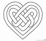 Celtic Knot Heart Coloring Pages Knots Draw Step Drawing Symbols Patterns Printable Print Quilt Kids Dragoart Choose Board sketch template