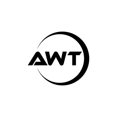 awt letter logo design  illustration vector logo calligraphy designs  logo poster