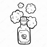 Poison Bottle Small Cartoon Coloring Stock Illustration Vial Deadly Template Pages Depositphotos sketch template