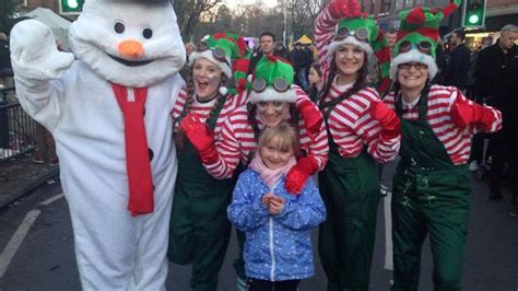 christmas elves threatened with air gun and beaten up by laughing yobs