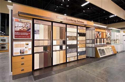 home depot counter top showroom retail display trade show flooring design