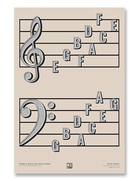 bass clef notes printable bass clef notes treble clef notes clef note