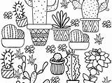 Coloring Cactus Pages Saguaro Printable Simple Getdrawings Color Getcolorings sketch template