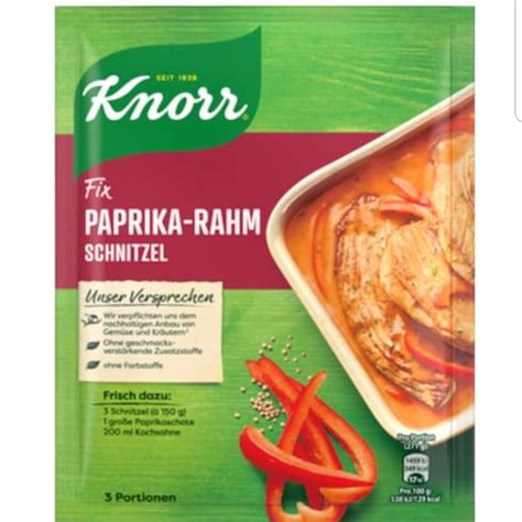 knorr paprika cream sauce  schnitzel fix black forest deli